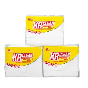 Toallitas de Limpieza de Vidrio Industriales Ecológicas Krclean OEM al por Mayor, No Tejidas, 25x30cm, Bolsa de 50 Hojas, Eliminación de Aceite de Alta Resistencia - Product Image 1