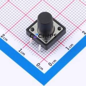 KH-12X12X12H-TJ Tactile Switch Through hole Component (THT)-4P,12x12mm Switch 12mm 12mm 12mm - Product Image 1