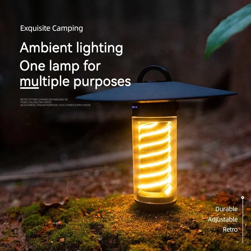 OEM özelleştirilmiş açık kamp yüksek kalite şarj edilebilir USB Led acil hafif kamp ışık
