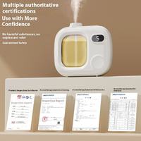 Diffuseur d'huiles essentielles personnalisable, type brume, mural, électronique, pulvérisation automatique, rechargeable, pour chambre et toilettes