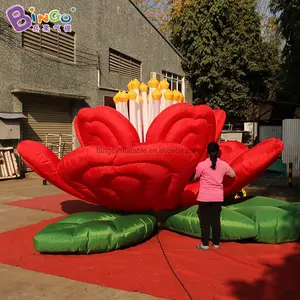 Venda quente gigante inflável flor modelo estágio decoração inflável flores gigantes