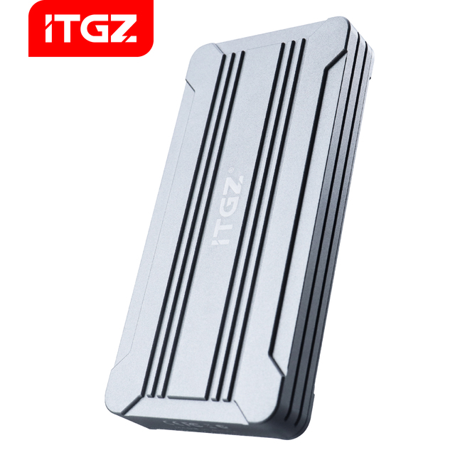 ITGZ Portable Aluminum M.2 NVMe SSD PCIe Enclosure USB 4.0 40GBPS