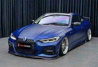 Jupe latérale de lèvre avant en fibre de carbone sèche de Style TAKD diffuseur arrière rétroviseur pour BMW série 4 G22 voiture à deux portes 2021-2022