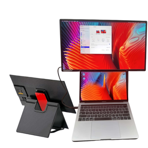 Écran LCD portable OEM D1 23,8 pouces, très vendu, FHD 1080P IPS, extension d'écran pour ordinateur portable, type C Plug&Play, haut-parleurs intégrés, compatible avec les ordinateurs portables - Product Image 1