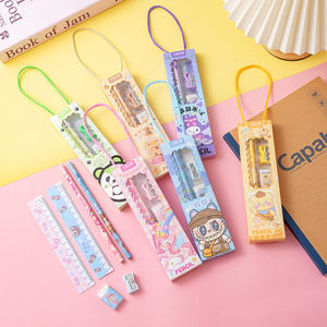 Set de papeterie pour enfants Macaron coffret personnalisé crayons standard avec gomme et taille-<span class=keywords><strong>crayon</strong></span> - Product Image 5