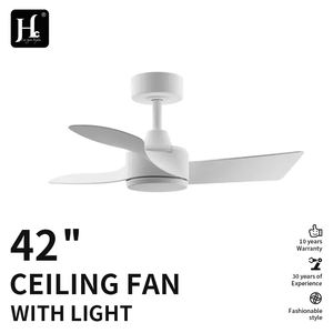 Ventilador de Techo Moderno Decorativo para el Hogar de 42/52 Pulgadas, Ventilador de Techo Blanco con 3 Aspas de ABS, Incluye Control Remoto - Product Image 2