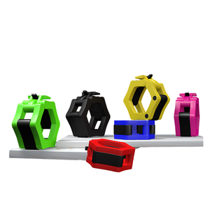 Paire de pinces d'haltères de 2 pouces, colliers de verrouillage d'haltères à dégagement rapide, verrous d'haltères, Clips de barre de poids Standard <span class=keywords><strong>pour</strong></span> Bars - Product Image 1