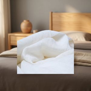Tissu en lin pur 100% tissé à la main, poids moyen, séchage rapide, respirant, blanc, style uni pour vêtements, robes, textiles de maison, couture - Product Image 2
