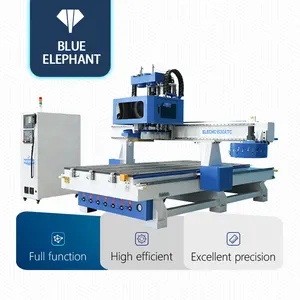 Enrutador cnc de elefante azul, máquina de carpintería de 4x8 pies, 1325, 1530, para madera, puertas de armario