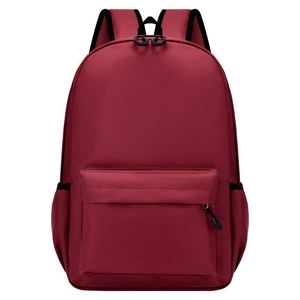 2025 New <b>Simple</b> Solid Color <b>Backpack</b> Learning <b>Backpack</b> Leisure Travel <b>Backpack</b> Wholesale - Product Image 3