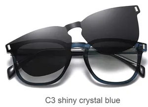 GJ60 monturas de gafas clip en montura de gafas con clip polarizado en gafas de sol con monturas de gafas ópticas