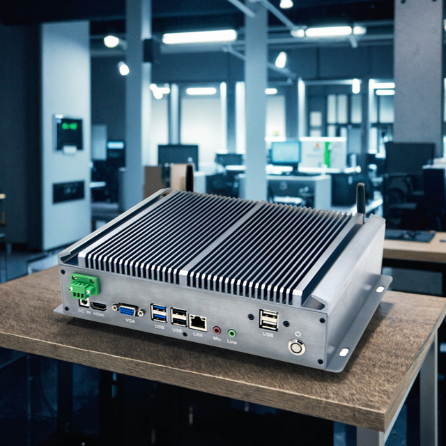 Industrial I7 4578U I5 4278U 2955U Mini PC with Dual LAN RS232 RS485 RJ45 Aluminium Embedded Desktop PC