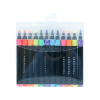 Stylo à encre à l'alcool, marqueur pinceau, ensemble de 204 couleurs, double pointe, pointe large et pinceau, ensemble de stylos pinceaux permanents pour papeterie