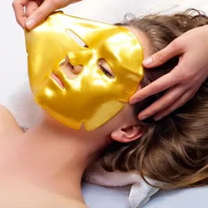 24K Golden Face Sheet Mask Facial Mask OEM Collagen Crystal Private Label Korea Face Moisturizer