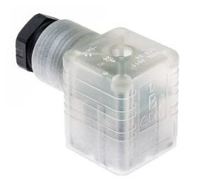 Nouveau connecteur de solénoïde LED 24V noir original 932332002 GDML 2011 avec voyant lumineux, tension 24V - Product Image 1