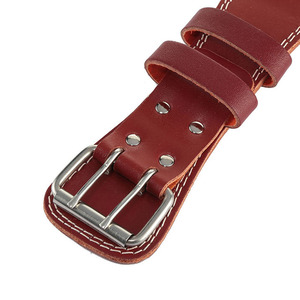 Ceinture de musculation professionnelle en cuir de vachette respirante, réglable, robuste, unisexe, écologique et durable - Product Image 2