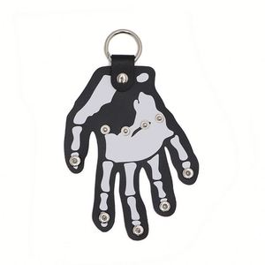 Porte-clés en cuir PU, porte-clés cool, porte-clés gothique d'horreur pour sacs, décoration d'Halloween, cadeau - Product Image 3