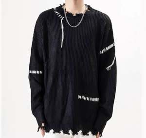 Pull en tricot de style raglan à la mode personnalisé Pull en tricot à manches longues pour hommes - Product Image 1