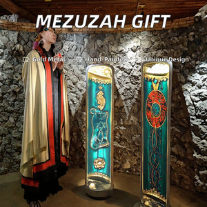 Mezouza à 18 lettres, modèle du Nouvel An chinois, en métal, pour porte, <span class=keywords><strong>Shma</strong></span>, Judaica, cadeau, provenance Terre Sainte - Product Image 2