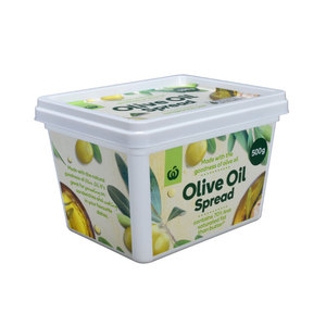 Hộp Đựng Kem Hình Vuông <span class=keywords><strong>IML</strong></span> Dùng Một Lần Logo Tùy Chỉnh 16Oz Cốc Nhựa Đóng Gói Có Nắp - Product Image 5