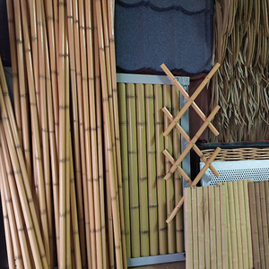 Chống Cháy Trong Nhà Nhân Tạo Tre Hàng Rào Tổng Hợp Nhựa Tre Ốp Cho Đồ Nội Thất Ngoài Trời Bao Phủ Bảng Điều Chỉnh - Product Image 1