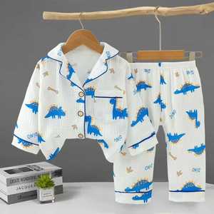 Nuevos <span class=keywords><strong>pijamas</strong></span> infantiles cómodos, <span class=keywords><strong>pijamas</strong></span> infantiles de manga larga con estampado completo de dibujos animados hechos a medida - Product Image 1