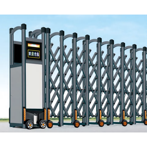 Puerta Retráctil Automática Moderna Comercial |   Puerta Corredera Antirrobo de Aleación de Aluminio para Uso en Exteriores, Escuelas, Parques, Villas - Product Image 2