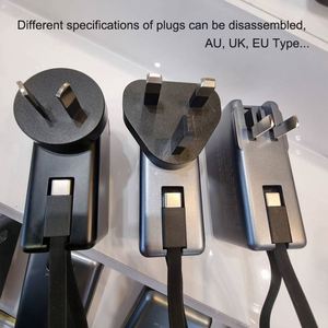 R Us Ac Plug 30W 3 Power Bank 5000Mah Small Size With Cable Fast <b>Charge</b> 2 in 1 Quick Charger for Travel - Product Image 3