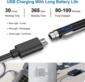 Bolígrafo de escritura inteligente 2 en 1 Stylus Pro con logotipo láser personalizado universal para teléfono móvil Android IOS - Product Image 5