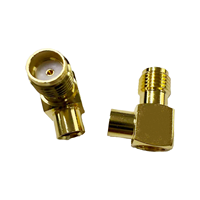 Connecteur SMA-KWB3 Connecteur d'angle femelle SMA pour câble coaxial en acier semi-flexible RG402 RG141