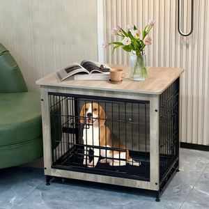 Mesa Auxiliar Moderna de Madera Maciza con Forma de Jaula para Perros, con Patas Antideslizantes, Resistente, para Sala de Estar, Casa para Mascotas - Product Image 5