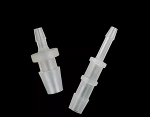 Polypropylene 1/8"x 1/4" Barbed Straight Coupler 2 Way <b>Hose</b> Reducer Connector Reducing Tube Barb Fitting Low C104R108-10 Polypro - Product Image 3