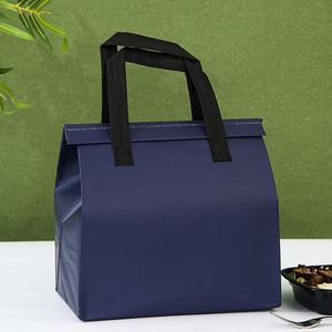Customizable Printed Logo Non-Woven Picnic <b>Accessories</b> Thermal Insulation Lunch Food Delivery Bag for Keep Warm - Product Image 5