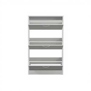 Meuble à chaussures moderne avec <span class=keywords><strong>3</strong></span> tiroirs rabattables, étagère à chaussures dissimulée, organisateur de chaussures autoportant et durable avec pieds pour couloir et entrée - Product Image 6