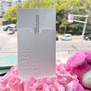 Bao thư giấy màu hồng cao cấp, thân thiện với môi trường, chất liệu cotton, kiểu dáng phong bì có túi, ép nổi, dành cho thiệp cưới - Product Image 3