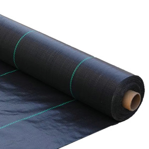 Toile <span class=keywords><strong>de</strong></span> paillage tissée noire robuste pour cours et jardins, résistante aux déchirures et à excellente perméabilité à l'<span class=keywords><strong>eau</strong></span> - Product Image 3