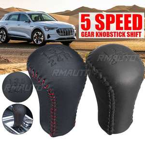 Universal Shift Knob Leather Car Gear Shift Lever Knob Stick for Toyota Trd Car Stick Shifter Knob Speed Faux Leather <b>Dropship</b> - Product Image 1