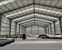 Bâtiment d'Entrepôt Préfabriqué en Structure d'Acier de 1000 m² pour Usine Alimentaire