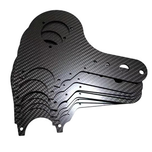 Plaque en fibre de carbone découpée sur mesure, plaque de carbone pour décoration avec traitement CNC, personnalisation possible - Product Image 1