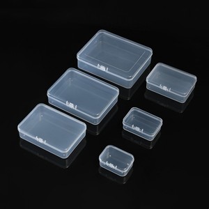 Rectangular Transparent Plastic Storage Box With Lid For Small Parts Packaging And Organization - Product Image 1