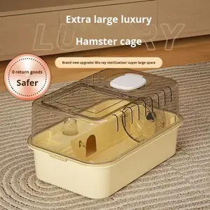 Cage à <span class=keywords><strong>hamster</strong></span> de petite taille, cage à souris de luxe bon marché, villa, acrylique, anti-évasion, transparente, style moderne, portable, utilisation en intérieur, vente en gros - Product Image 2