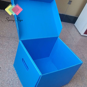 Spring Sign foldable correx picking bins corflute tray coroplast bin