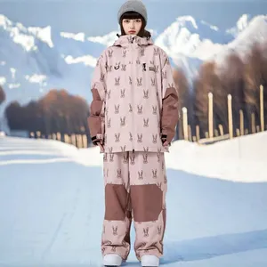Vêtements de <span class=keywords><strong>ski</strong></span> 2026 : Combinaisons de <span class=keywords><strong>ski</strong></span> amples pour hommes, veste et pantalon de <span class=keywords><strong>ski</strong></span>, vêtements de sport pour snowboard, ensemble de snowboard d'hiver, survêtement de neige coupe-vent pour femmes - Product Image 2