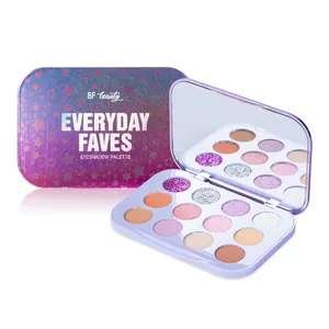 Paleta privada de sombras de ojos de fresa de Halloween Sombra de ojos seca 12 colores Paleta de sombras de ojos favoritos todos los días