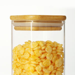 Pot <span class=keywords><strong>en</strong></span> <span class=keywords><strong>verre</strong></span> borosilicate résistant à la chaleur avec couvercle <span class=keywords><strong>en</strong></span> bambou, <span class=keywords><strong>tube</strong></span> <span class=keywords><strong>en</strong></span> <span class=keywords><strong>verre</strong></span> de qualité alimentaire, stockage hermétique pour thé, café, épices, laboratoire - Product Image 5