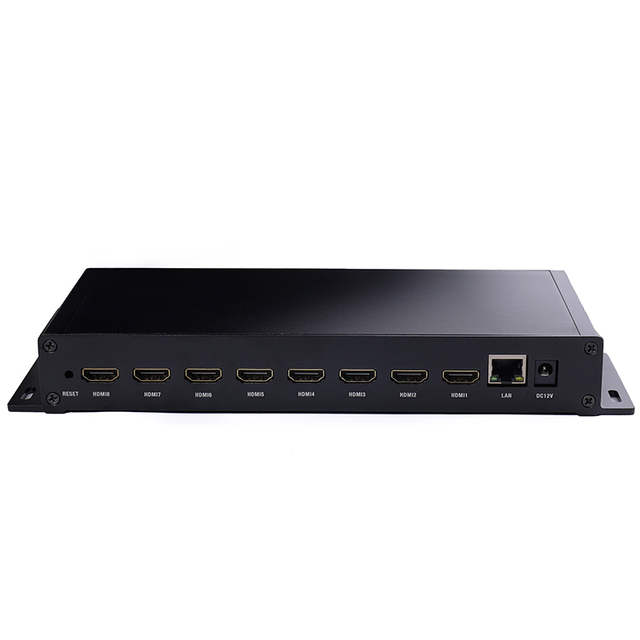 OTV-HE08A 8-Channel Live Streaming Video Encoder to IP H264 H.265 IPTV MPEG4 RTSP HLS RTMPS SRT HD Live Stream Facebook youtube
