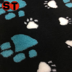 Couverture antidérapante en polaire avec motif de patte, couverture antidérapante imprimée pour animaux de compagnie, tapis pour chien, couverture pour animaux de compagnie, literie sèche, <span class=keywords><strong>Vetbed</strong></span> - Product Image 4