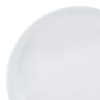 Assiette ronde en mélamine blanche pure de 9 pouces