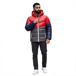 FINER THREADS Veste matelassée à col montant pour homme avec logo personnalisé, respirante, séchage rapide, style streetwear, polyester/coton, hiver - Product Image 1