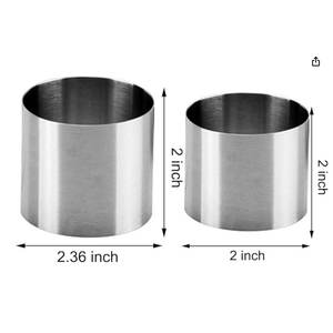 <span class=keywords><strong>Moule</strong></span> à gâteau rond en acier inoxydable 16 ~ 30 cm personnalisé et anneaux de mousse pour pâtisserie, mini <span class=keywords><strong>moule</strong></span> à tarte de différentes tailles - Product Image 3